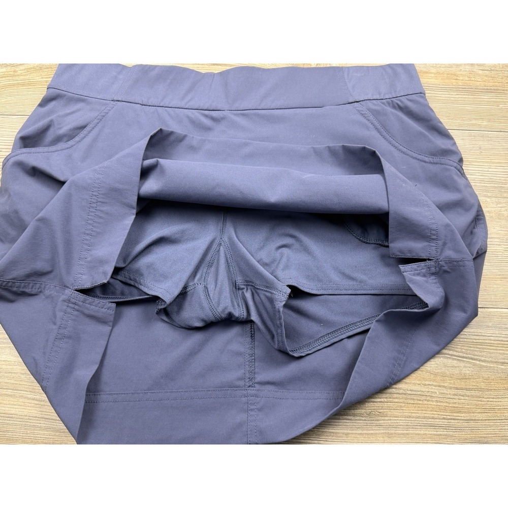 Columbia Activewear Skort Women's XL Blue Flat Front Pull On Elastic Waistband - Picture 3 of 10